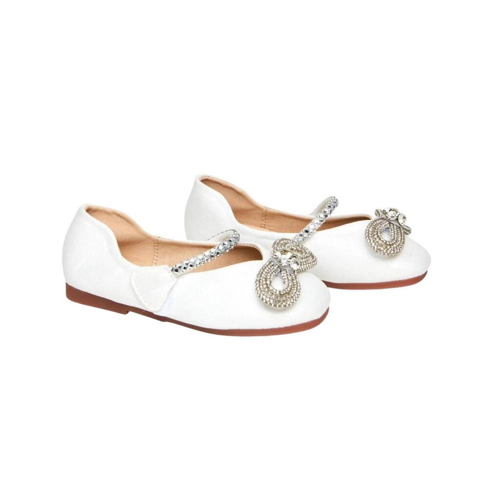 NEW MINI DREAMERS girl's chloe ballet flats in ivory